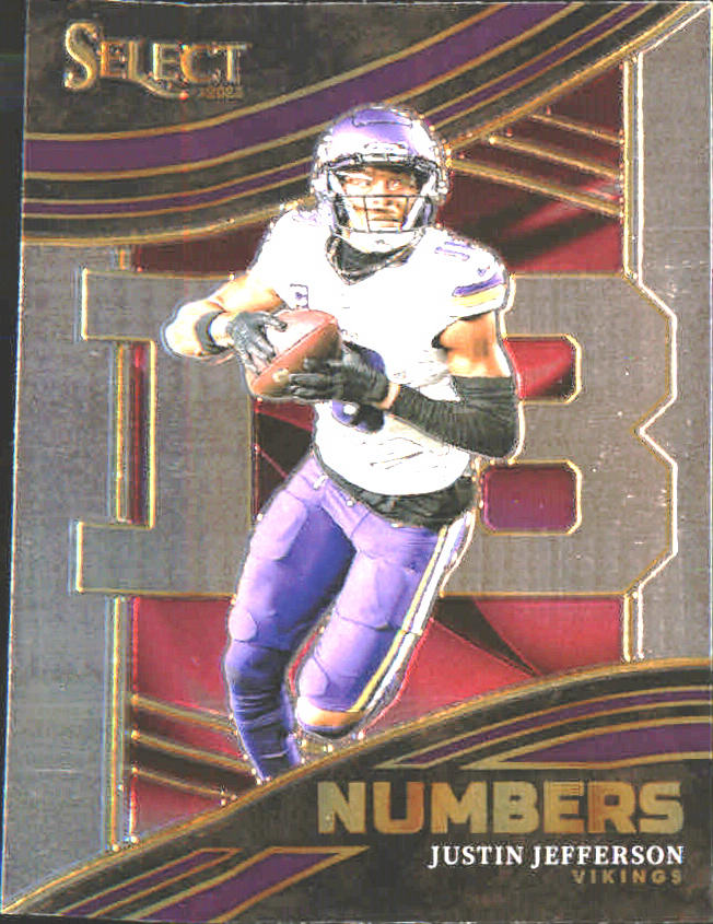 2023 Panini Select Numbers #NMB-JJE Justin Jefferson - Veteran Sports Cards FL