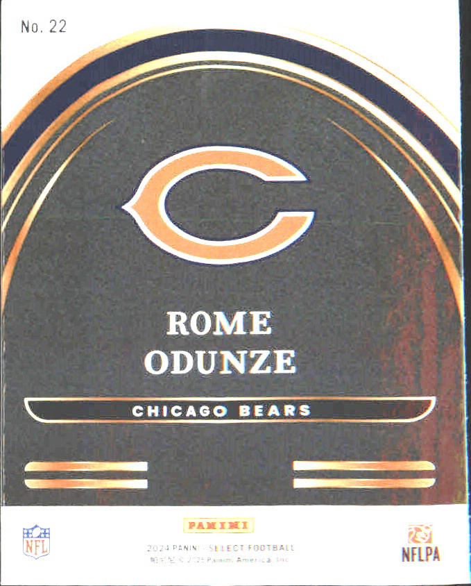 2024 Panini Select Select Future #22 Rome Odunze - Veteran Sports Cards FL