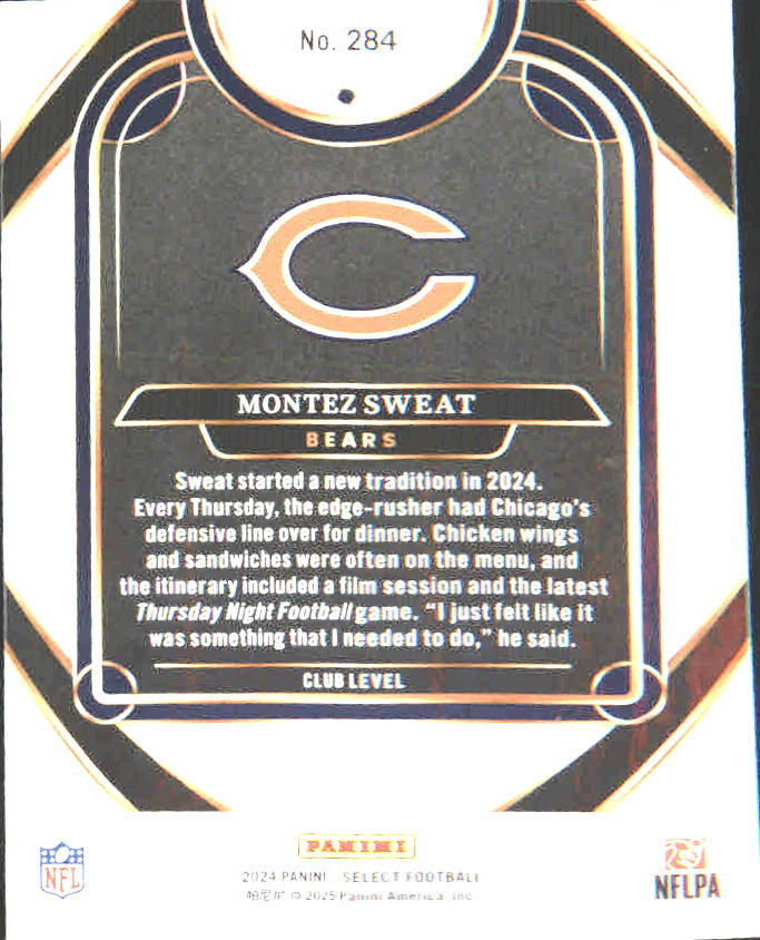 2024 Panini Select #284 Montez Sweat - Veteran Sports Cards FL