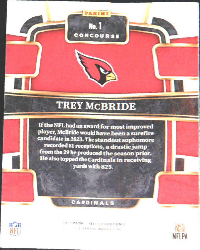 2023 Panini Select #1 Trey McBride - Veteran Sports Cards FL