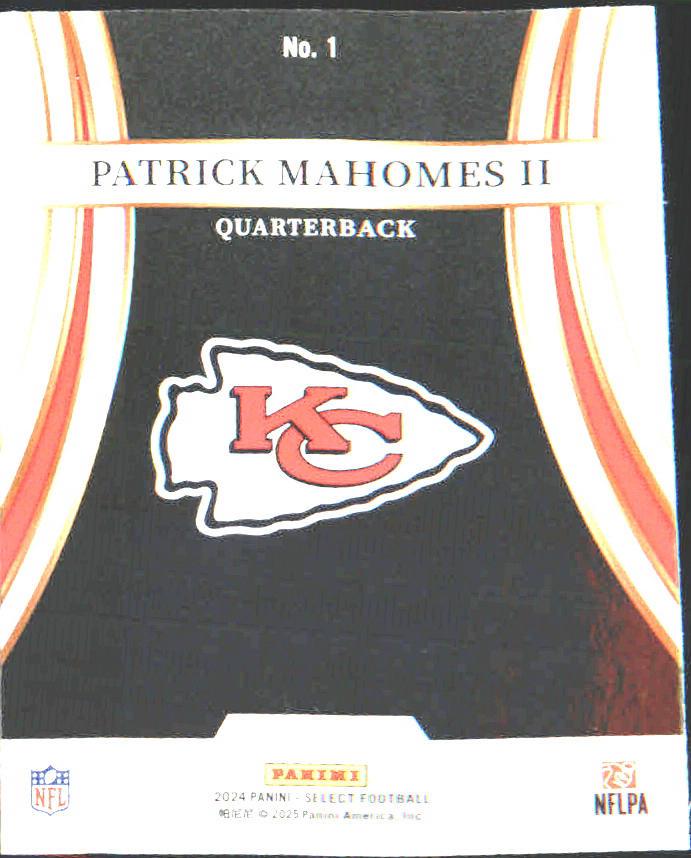 2024 Panini Select Turbocharged #1 Patrick Mahomes II - Veteran Sports Cards FL