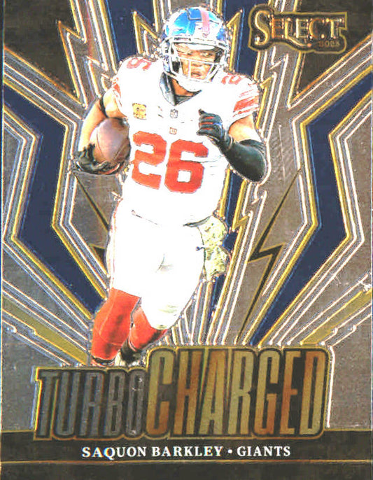 2023 Panini Select Turbocharged #TUR-SBA Saquon Barkley - Veteran Sports Cards FL