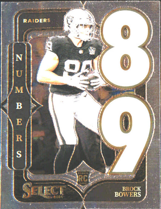 2024 Panini Select Select Numbers #12 Brock Bowers - Veteran Sports Cards FL