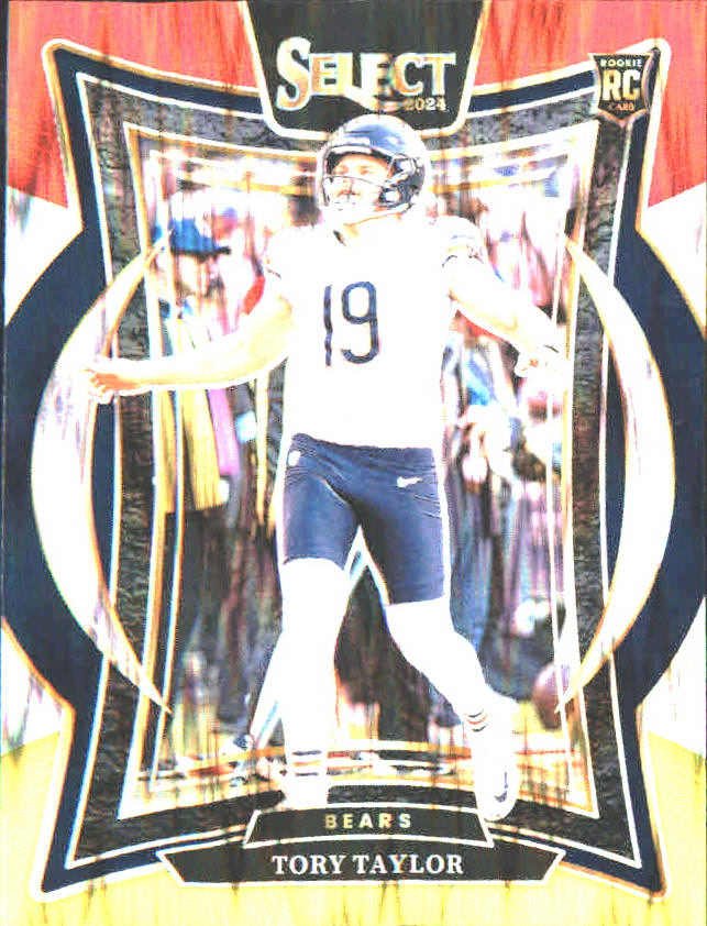 2024 Panini Select Red & Yellow Prizm Shock #1 Tory Taylor Rookie Rookie - Veteran Sports Cards FL
