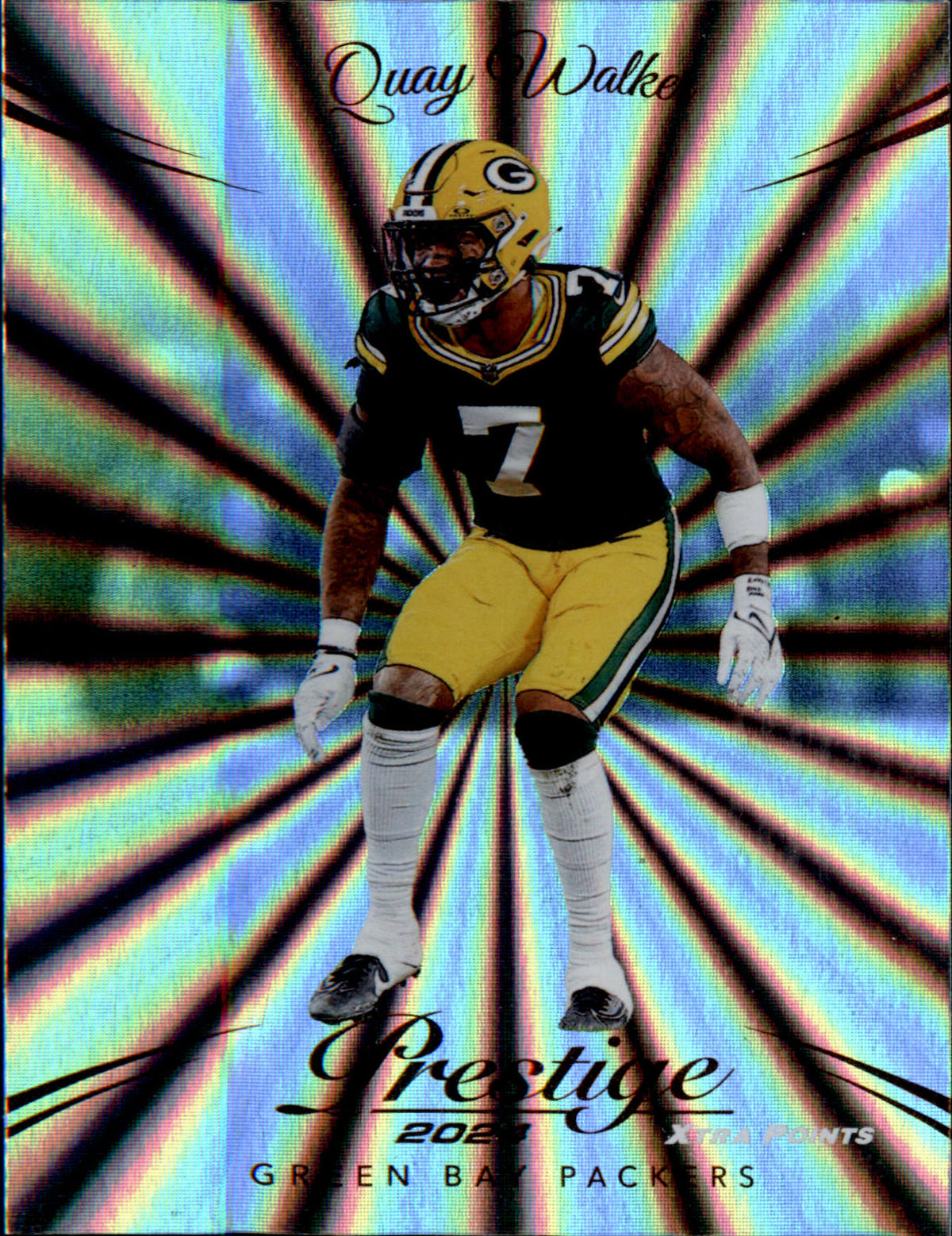 2024 Panini Prestige Sunburst Xtra Points #112 Quay Walker - Veteran Sports Cards FL