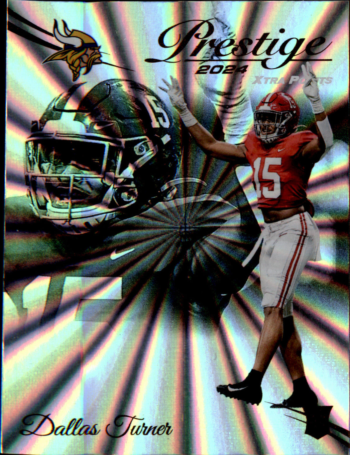 2024 Panini Prestige Sunburst Xtra Points #308 Dallas Turner Rookie Rookie - Veteran Sports Cards FL