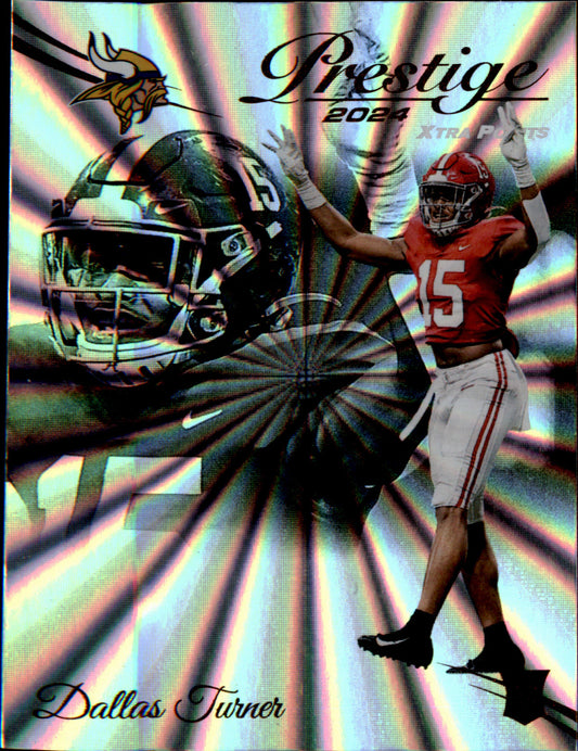 2024 Panini Prestige Sunburst Xtra Points #308 Dallas Turner Rookie Rookie - Veteran Sports Cards FL