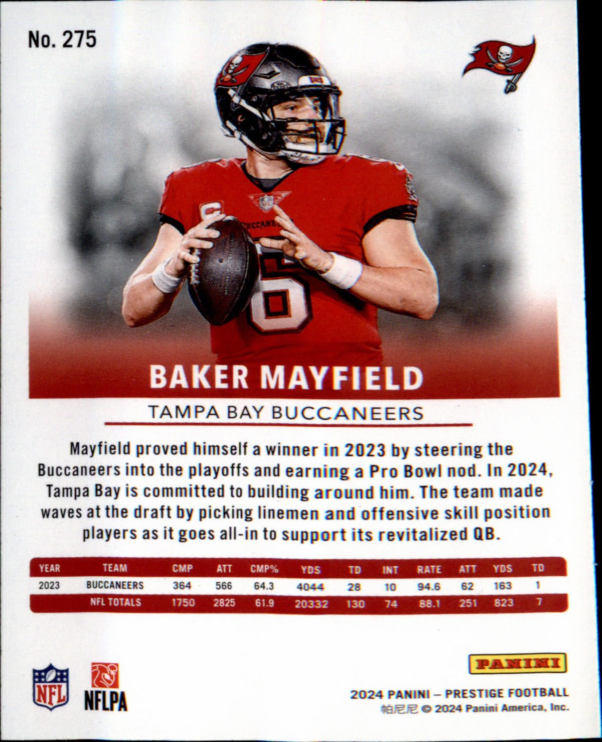 2024 Panini Prestige #275 Baker Mayfield - Veteran Sports Cards FL