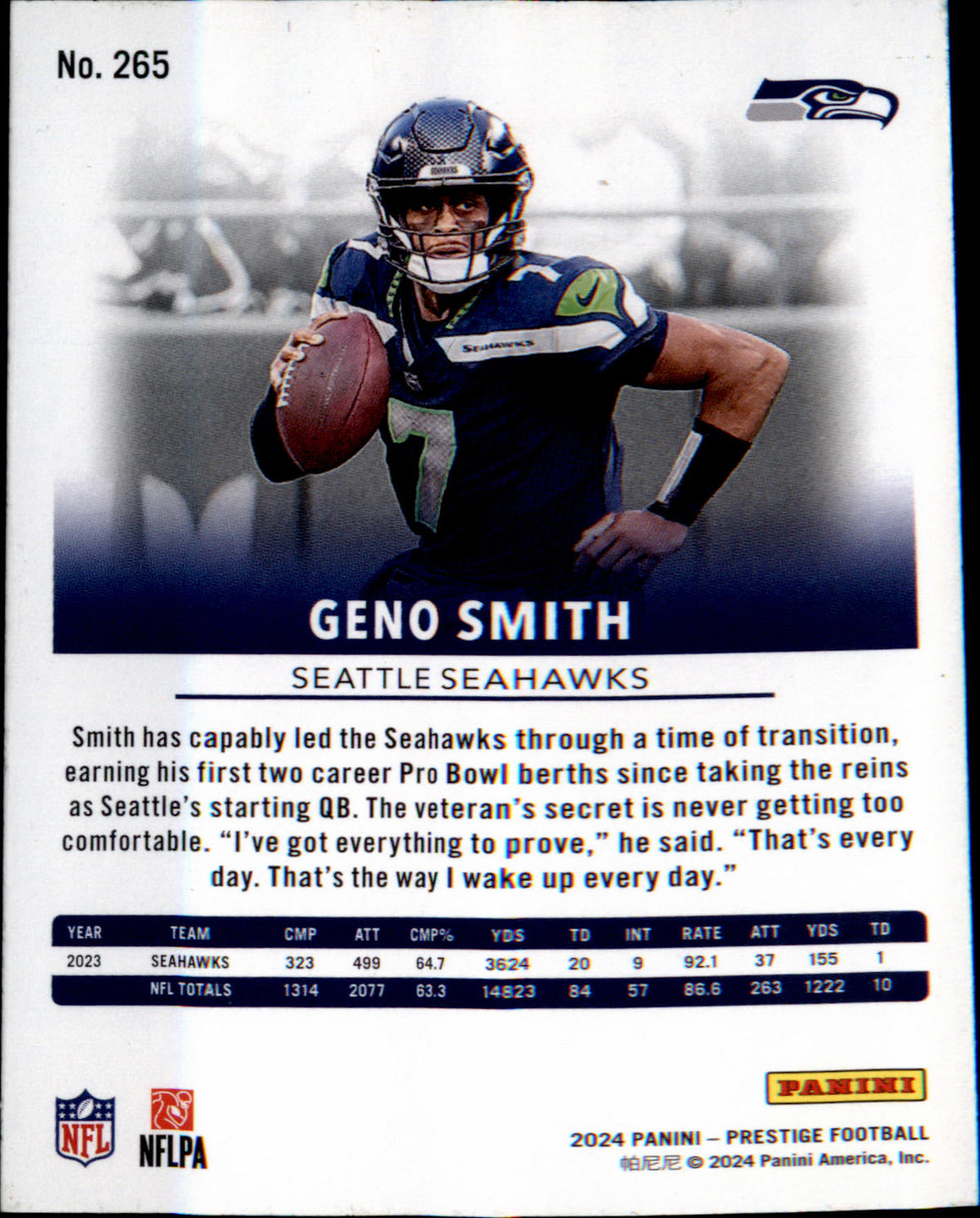 2024 Panini Prestige #265 Geno Smith - Veteran Sports Cards FL
