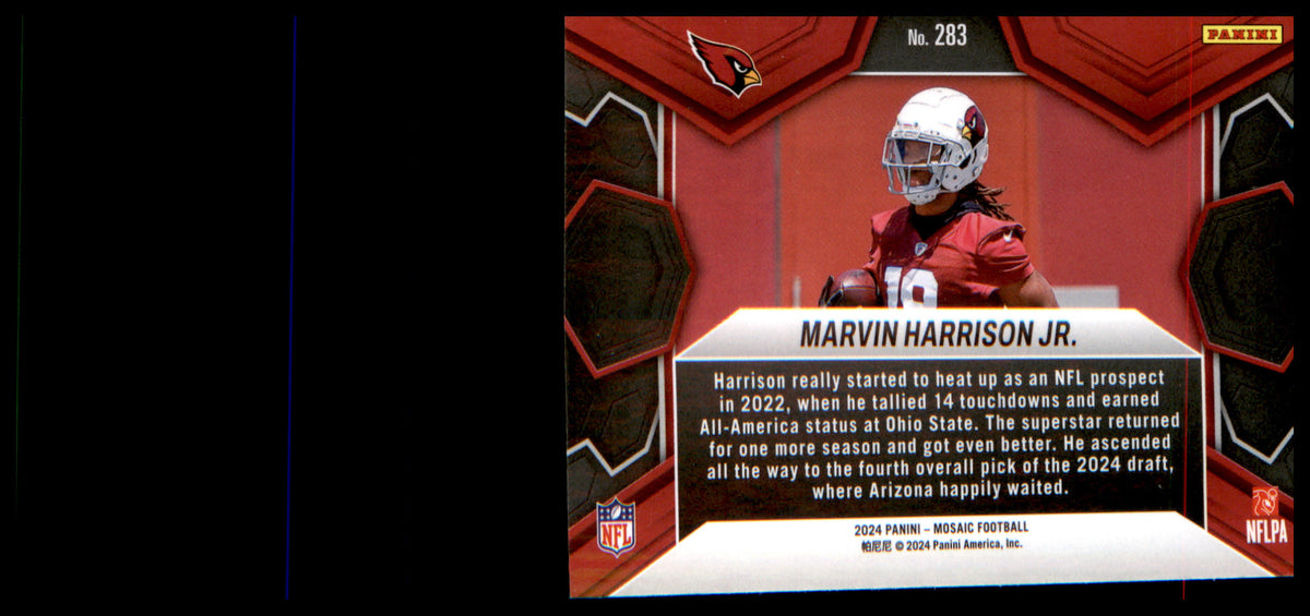 2024 Panini Mosaic #283 Marvin Harrison Jr. - Veteran Sports Cards FL