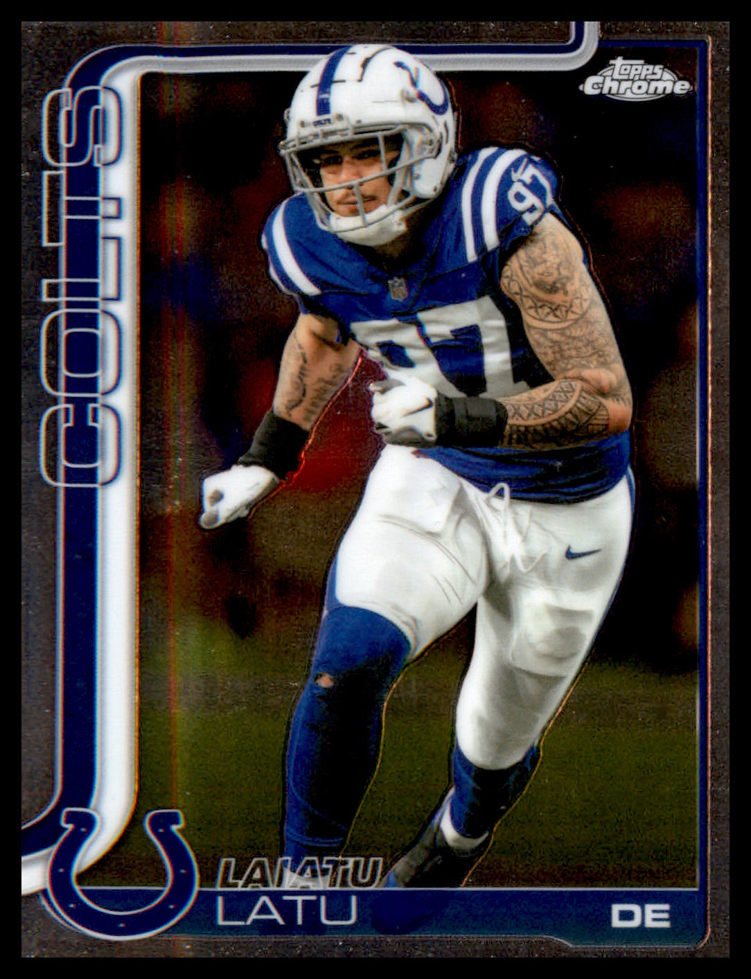 2025 Topps Chrome #128 Laiatu Latu - Veteran Sports Cards FL