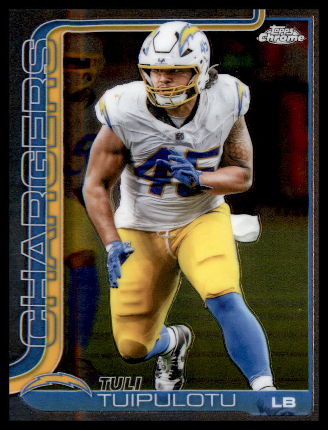 2025 Topps Chrome #163 Tuli Tuipulotu - Veteran Sports Cards FL