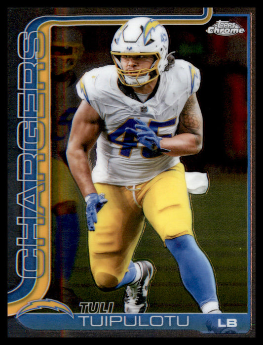 2025 Topps Chrome #163 Tuli Tuipulotu - Veteran Sports Cards FL
