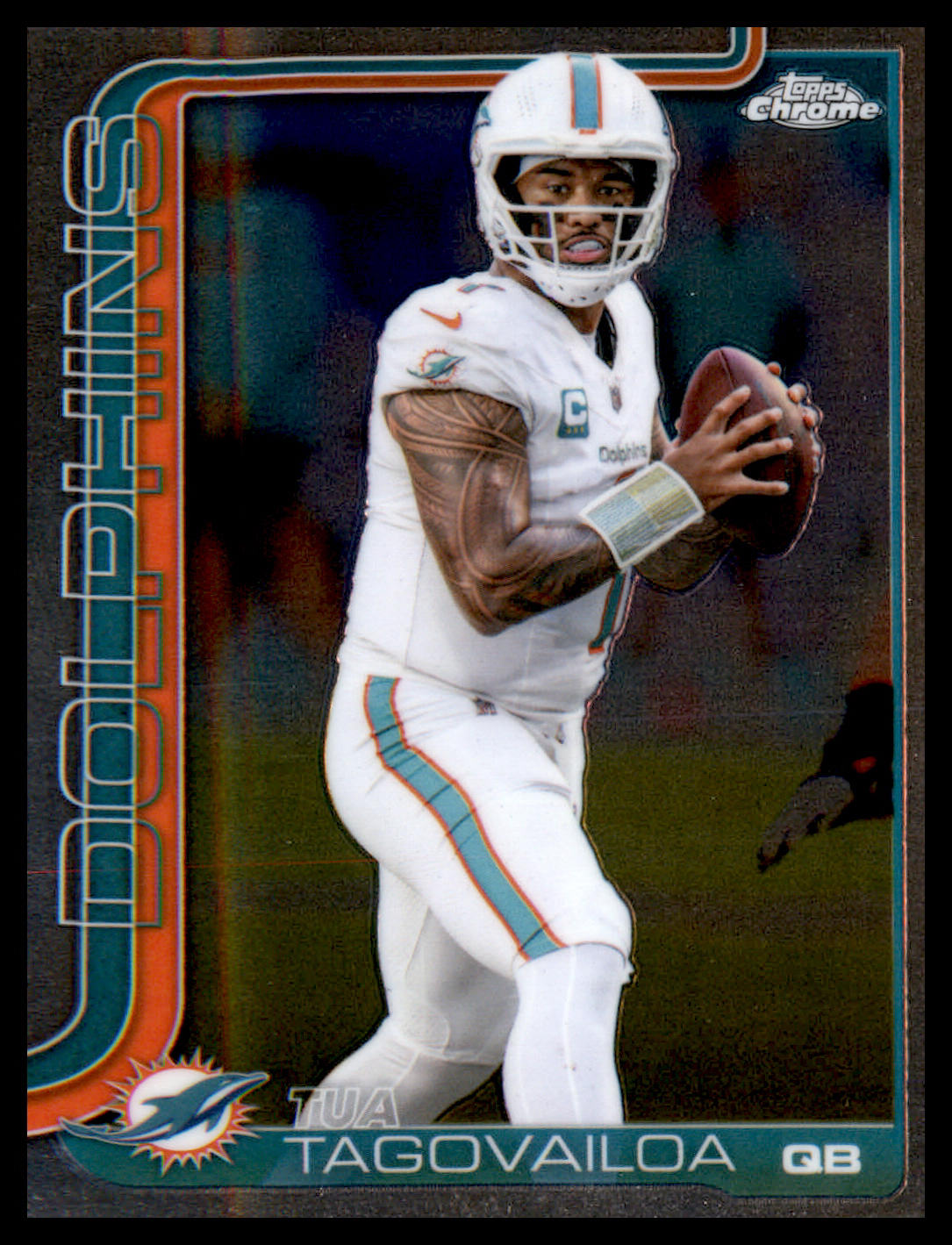 2025 Topps Chrome #187 Tua Tagovailoa - Veteran Sports Cards FL