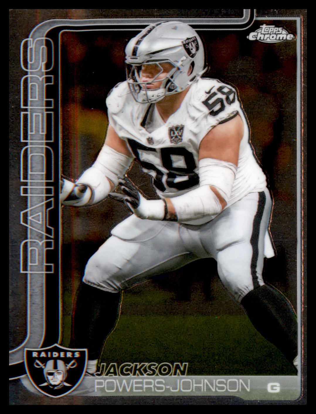 2025 Topps Chrome #177 Jackson Powers-Johnson - Veteran Sports Cards FL