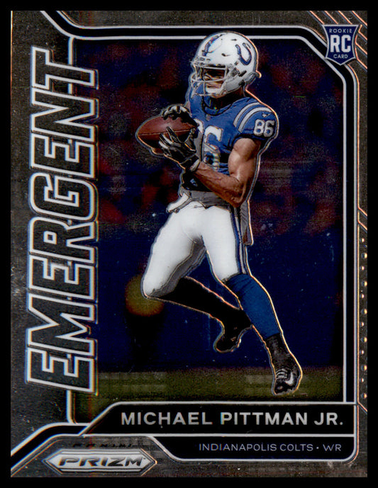 2020 Panini Prizm Emergent #14 Michael Pittman Jr. - Veteran Sports Cards FL