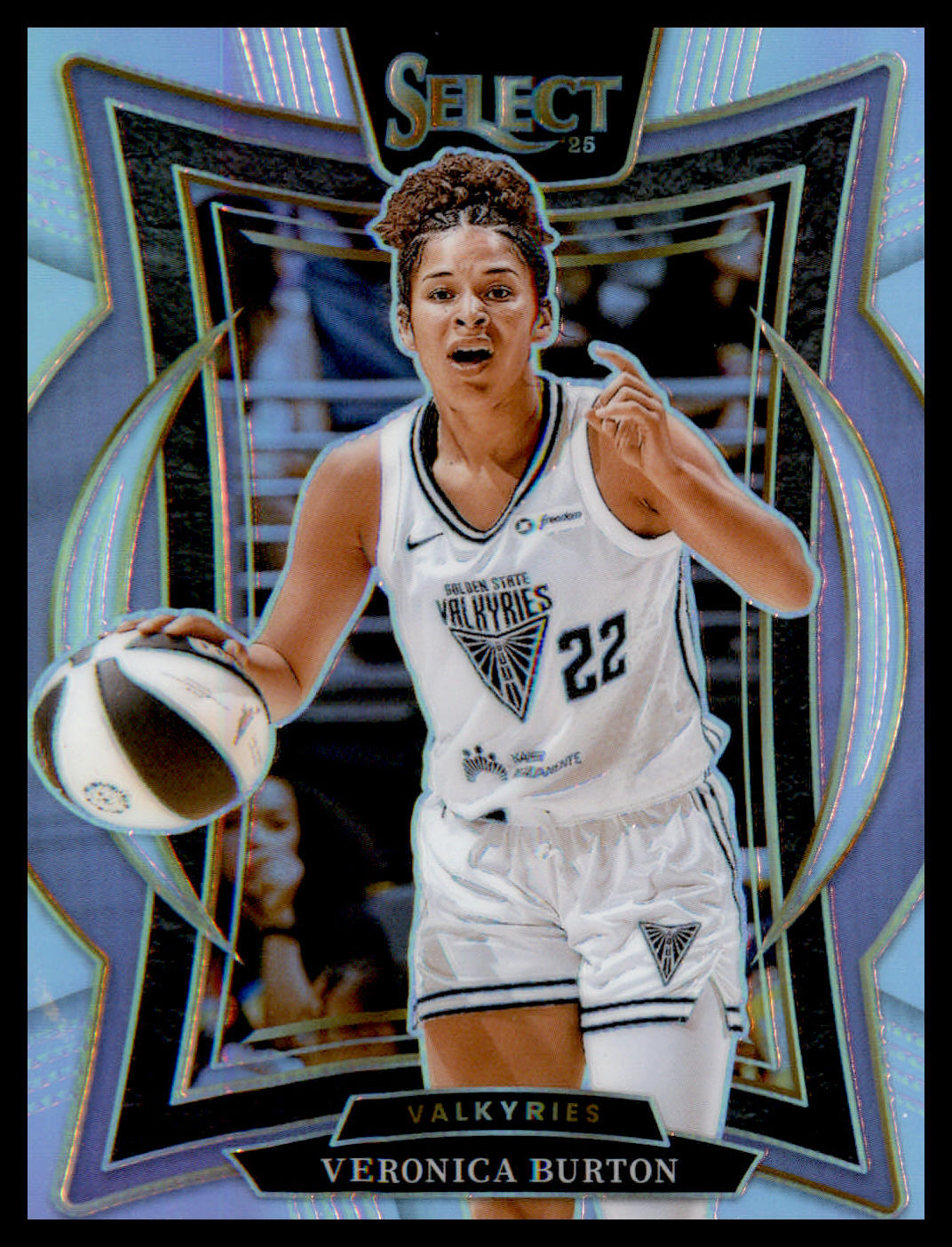 2025 Panini Select WNBA Silver Prizms #90 Veronica Burton - Veteran Sports Cards FL