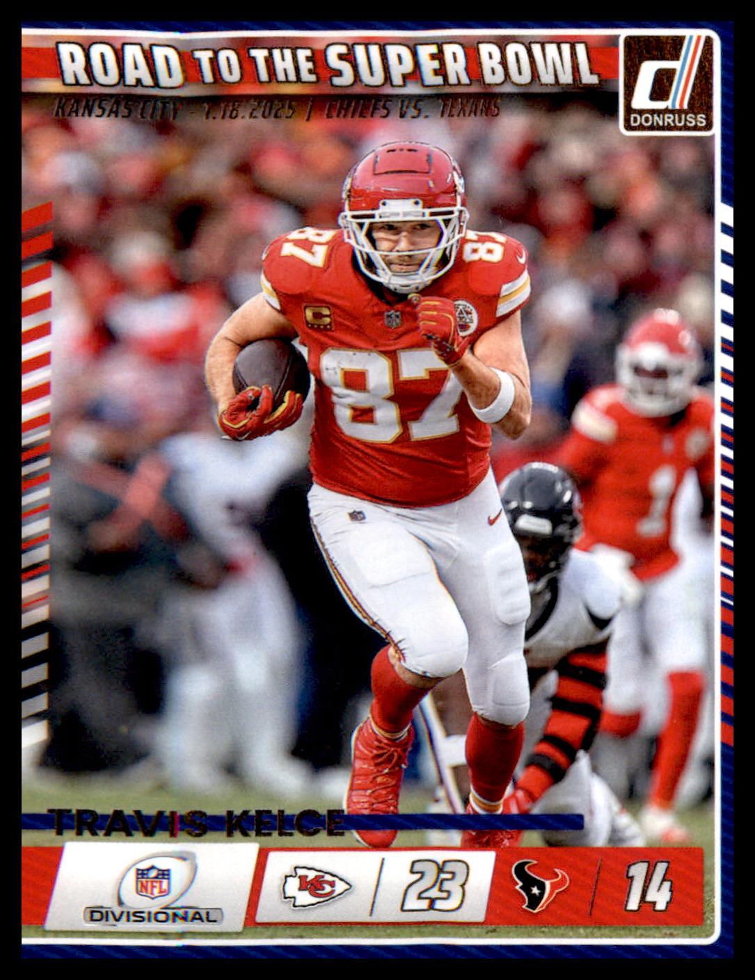 2025 Donruss Road to the Super Bowl Divisional Round #1 Travis Kelce - Veteran Sports Cards FL