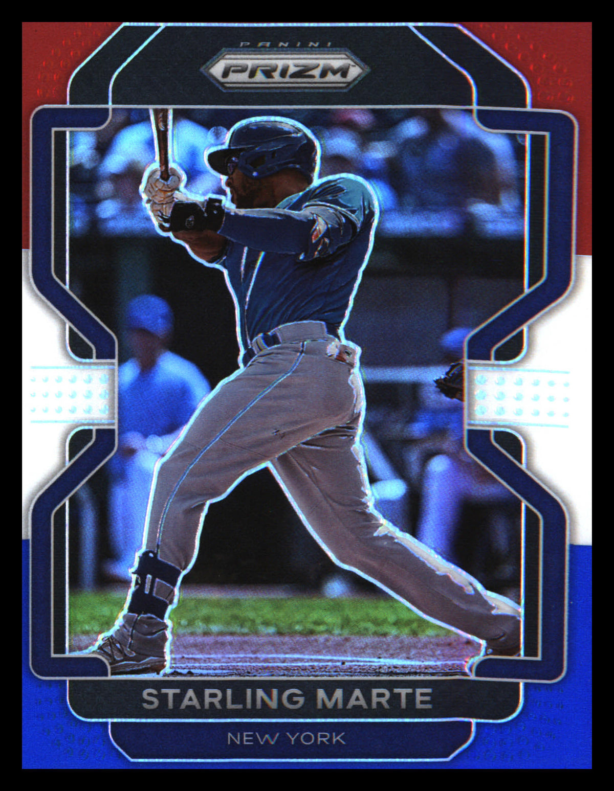 2022 Panini Prizm Red/White/Blue Prizm #204 Starling Marte - Veteran Sports Cards FL