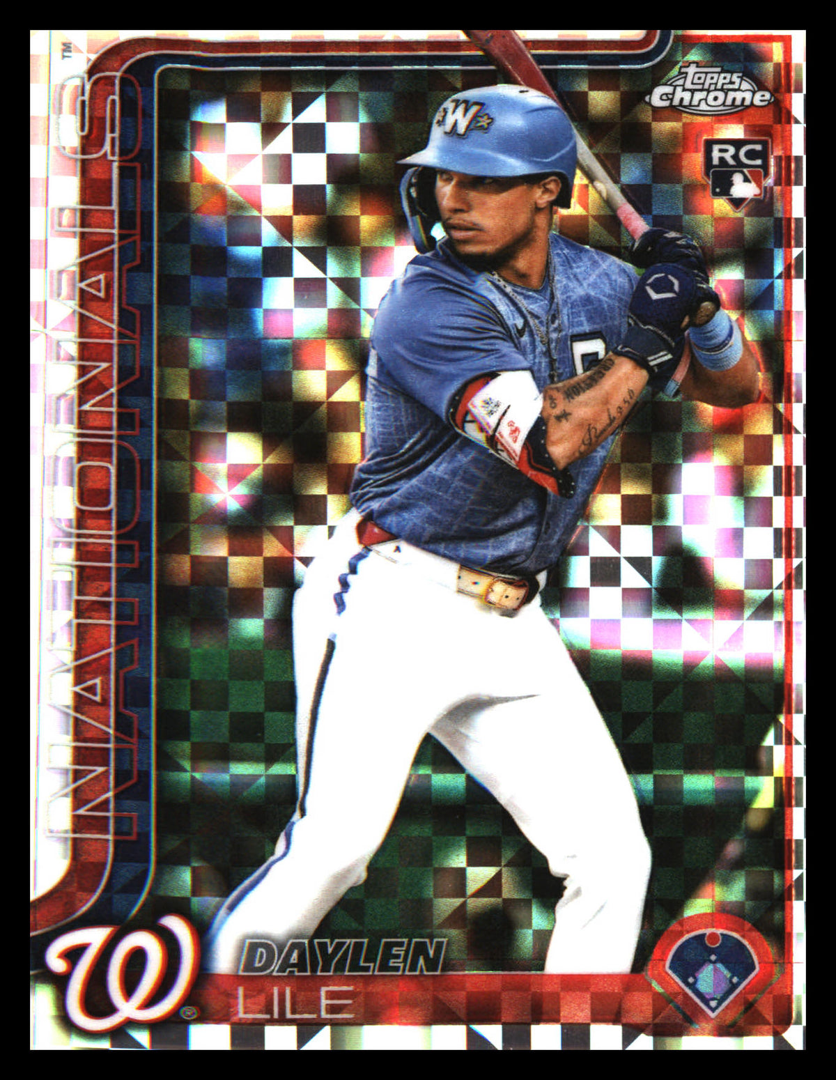 2025 Topps Chrome Update X-Fractors #USC146 Daylen Lile Rookie Rookie - Veteran Sports Cards FL
