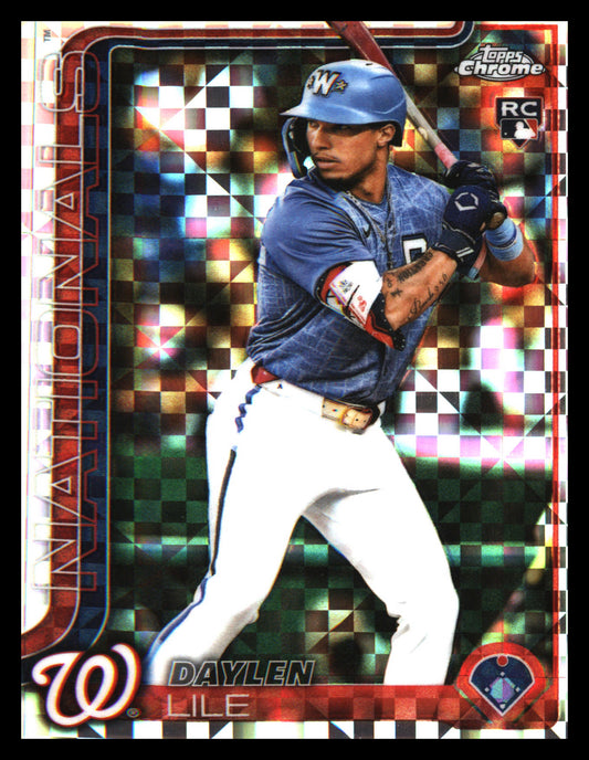 2025 Topps Chrome Update X-Fractors #USC146 Daylen Lile Rookie Rookie - Veteran Sports Cards FL