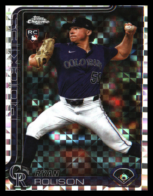 2025 Topps Chrome Update X-Fractors #USC123 Ryan Rolison Rookie Rookie - Veteran Sports Cards FL