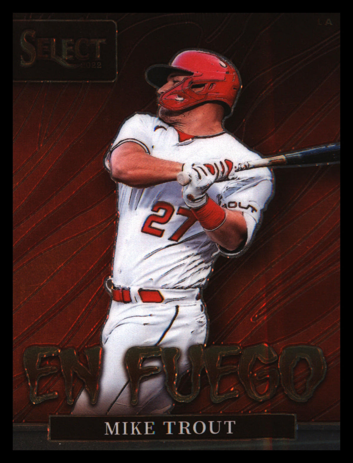 2022 Panini Select En Fuego #EF5 Mike Trout - Veteran Sports Cards FL