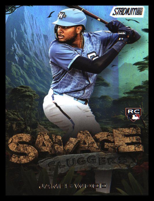 2025 Stadium Club Savage Sluggers #SS-20 James Wood - Veteran Sports Cards FL