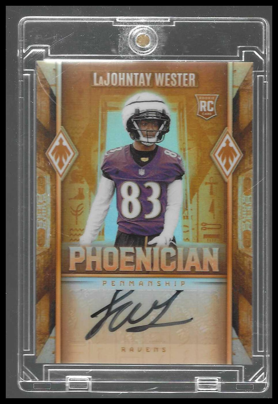 2025 Panini Phoenix Phoenician Auto #PHP-LWR LaJohntay Wester Case Hit - Veteran Sports Cards FL