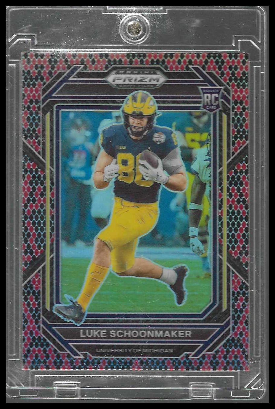 2023 Panini Prizm Luke Schoonmaker Snakeskin SSP Prizm Rookie #161 RC Case Hit - Veteran Sports Cards FL