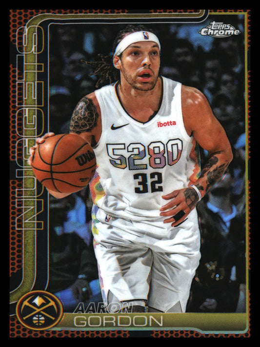 2025-26 Topps Chrome Basketball Refractor #100 Aaron Gordon - Veteran Sports Cards FL