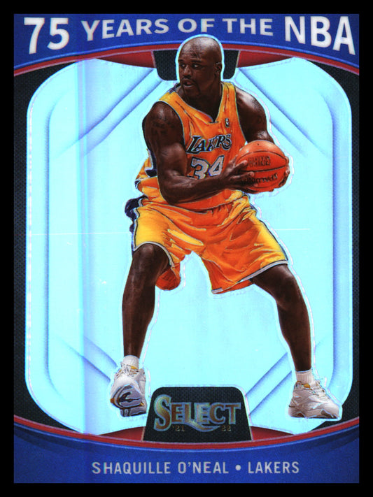 2021-22 Panini Select 75 Years of the NBA Prizm #61 Shaquille O'Neal - Veteran Sports Cards FL