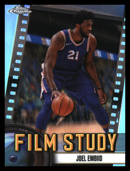 2024-25 Topps Chrome Film Study Refractor #FS-5 Joel Embiid - Veteran Sports Cards FL