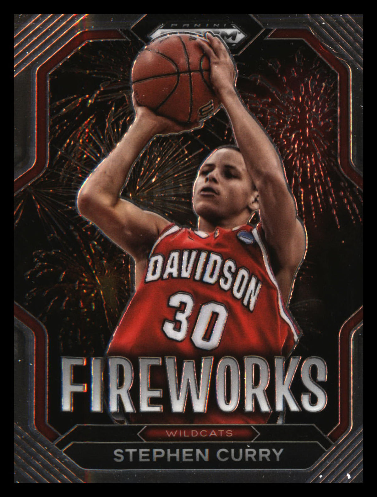 2023 Panini Prizm Draft Picks Fireworks #16 Stephen Curry - Veteran Sports Cards FL