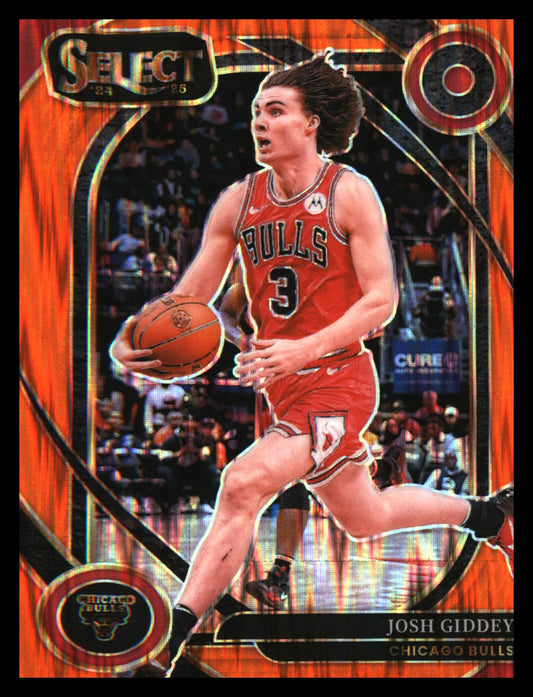 2024-25 Panini Select Orange Flash Prizm #238 Josh Giddey - Veteran Sports Cards FL