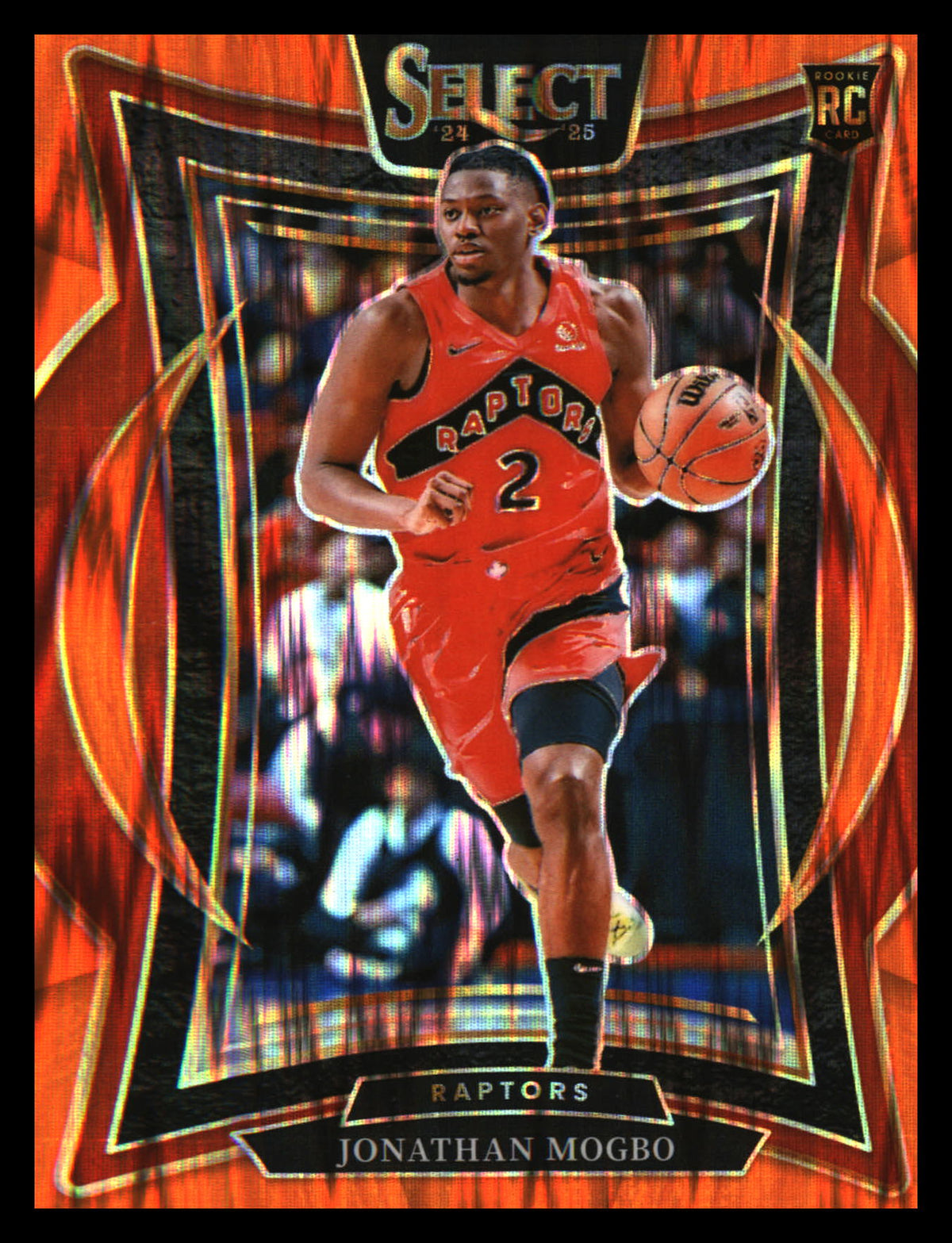 2024-25 Panini Select Orange Flash Prizm #87 Jonathan Mogbo Rookie Rookie - Veteran Sports Cards FL