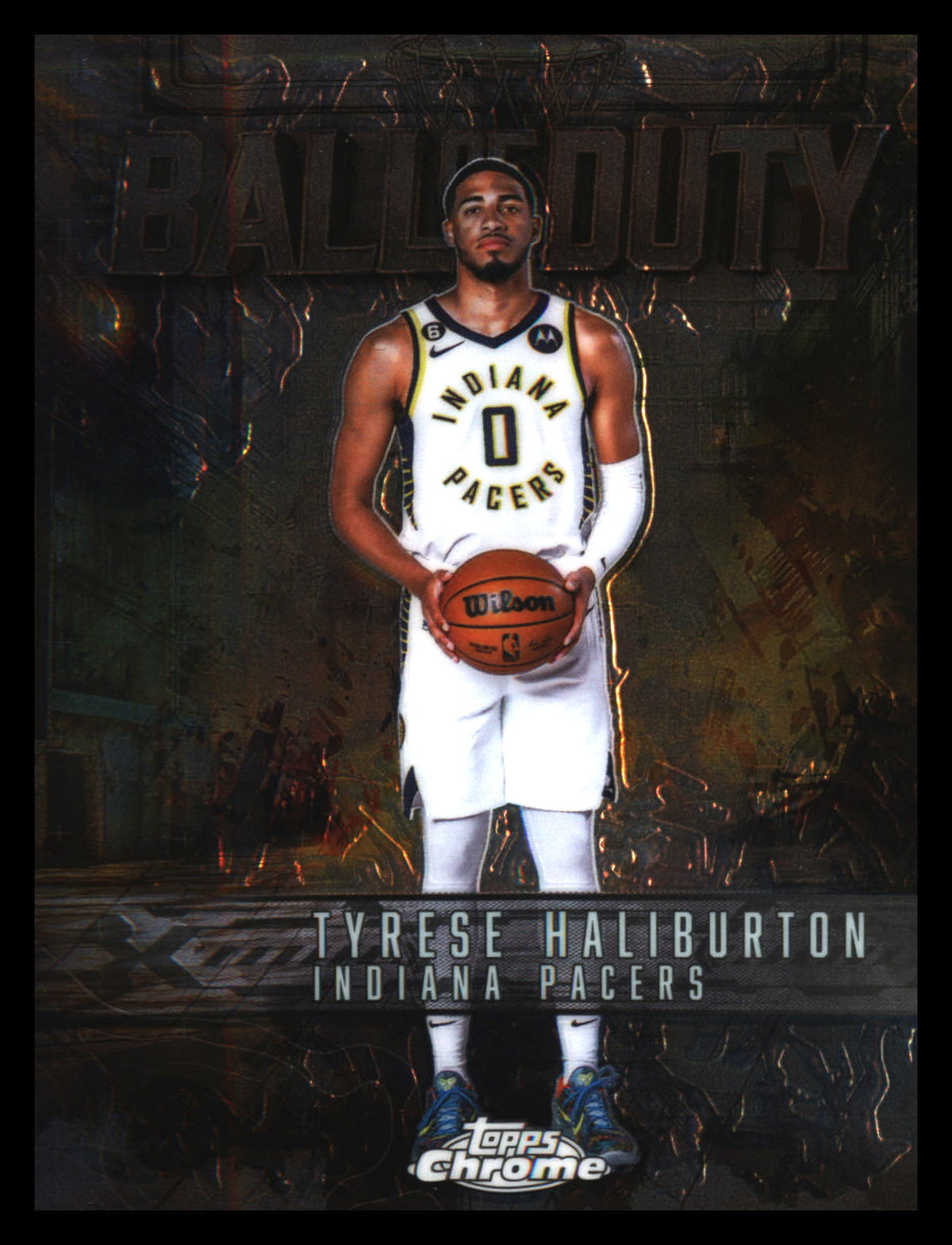 2025-26 Topps Chrome Ball of Duty #BD-12 Tyrese Haliburton - Veteran Sports Cards FL