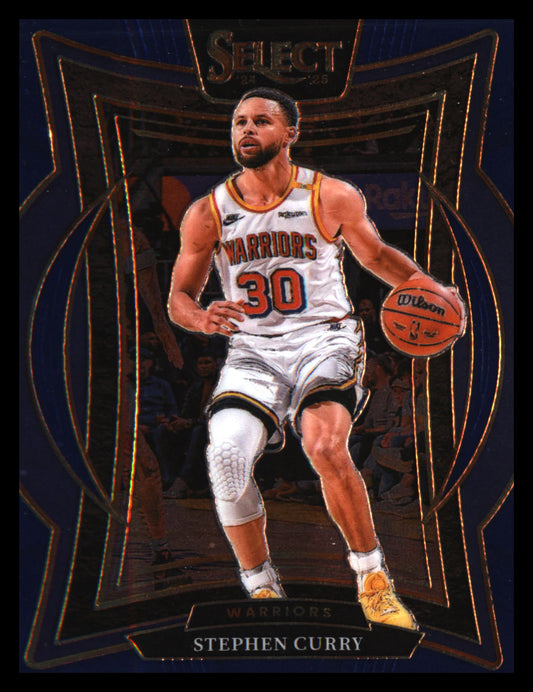 2024-25 Panini Select Blue (Retail) #7 Stephen Curry - Veteran Sports Cards FL
