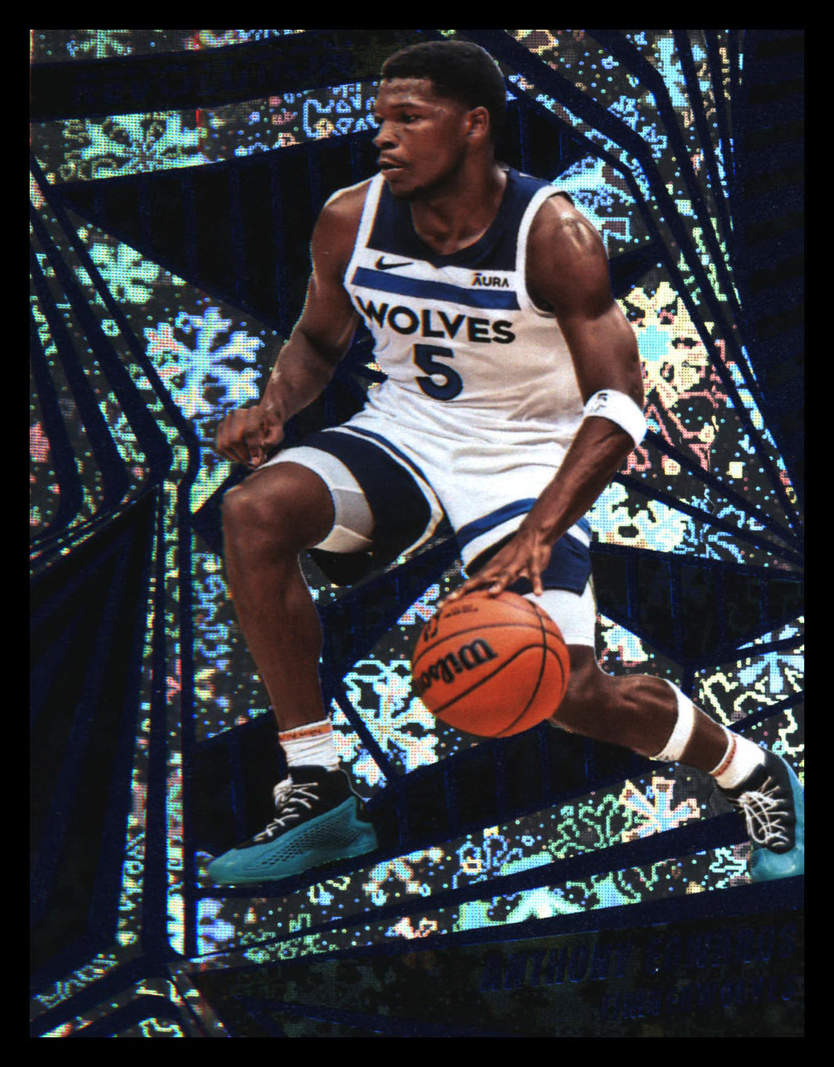 2023-24 Panini Revolution Winter #43 Anthony Edwards - Veteran Sports Cards FL