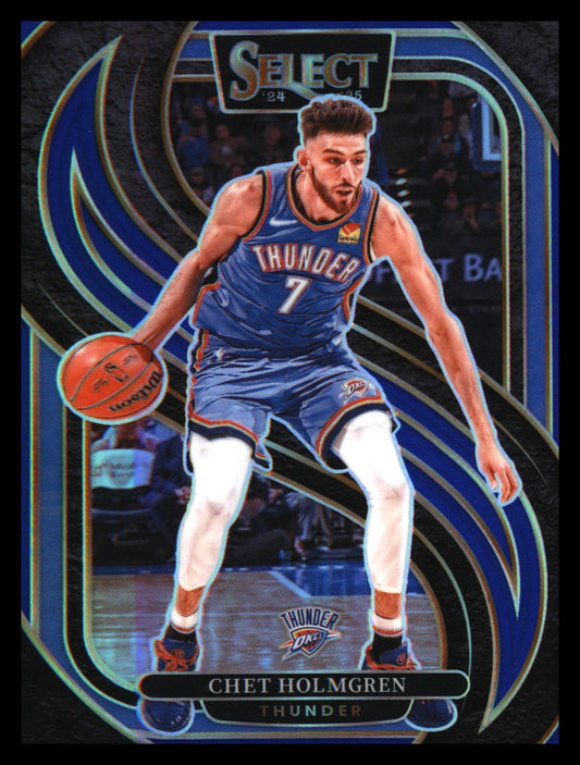 2024-25 Panini Select Blue Prizm #128 Chet Holmgren - Veteran Sports Cards FL