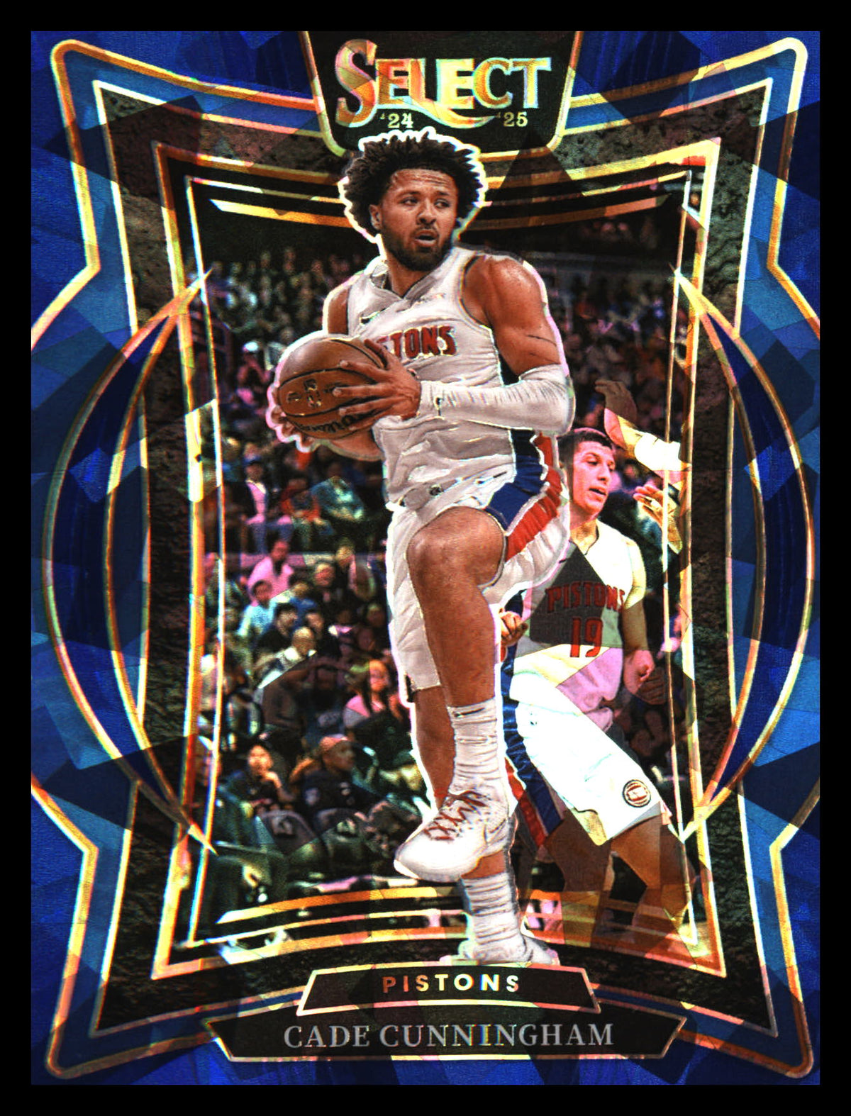 2024-25 Panini Select Blue Cracked Ice Prizm #65 Cade Cunningham - Veteran Sports Cards FL