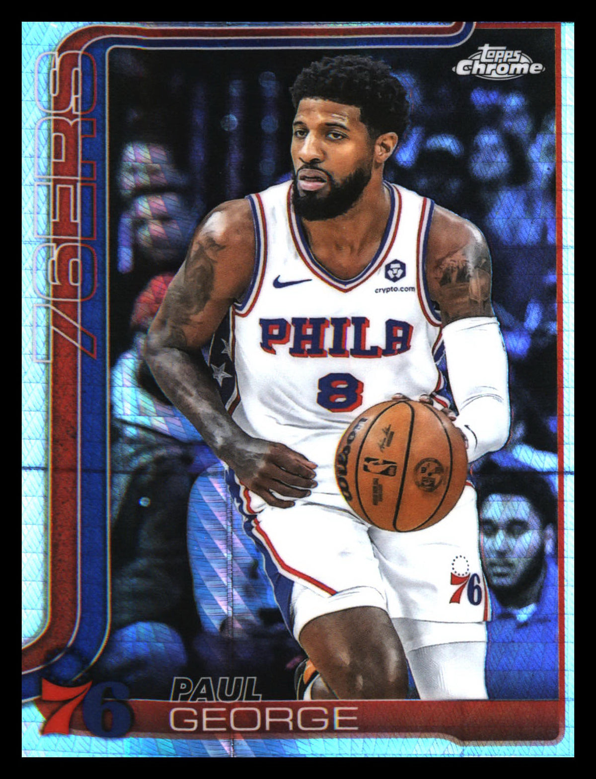 2025-26 Topps Chrome Prism Refractor #171 Paul George