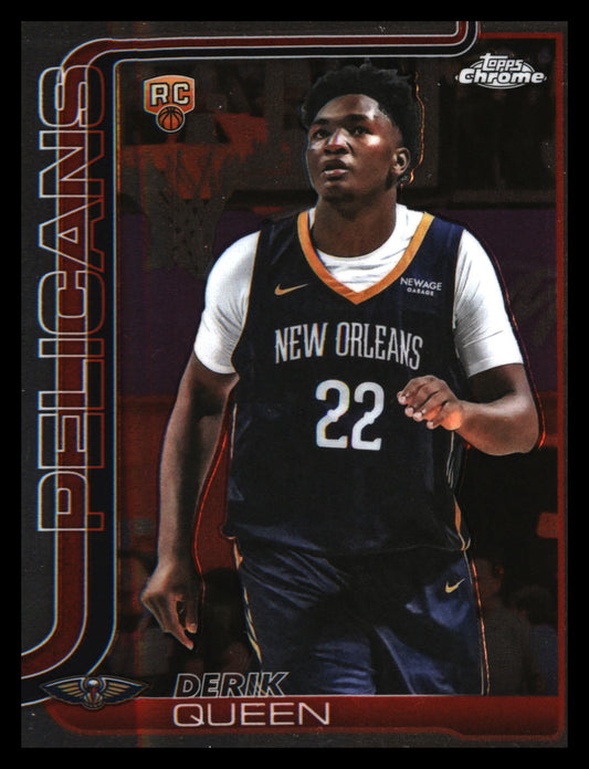 2025-26 Topps Chrome #263 Derik Queen Rookie Rookie - Veteran Sports Cards FL