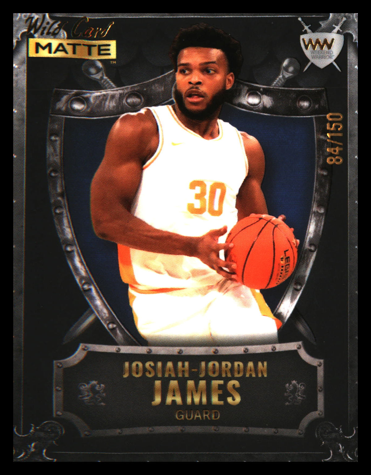 2022 WC Matte WW Silver/Black/Blue #WW-25 Josiah-Jordan James /150 - Veteran Sports Cards FL