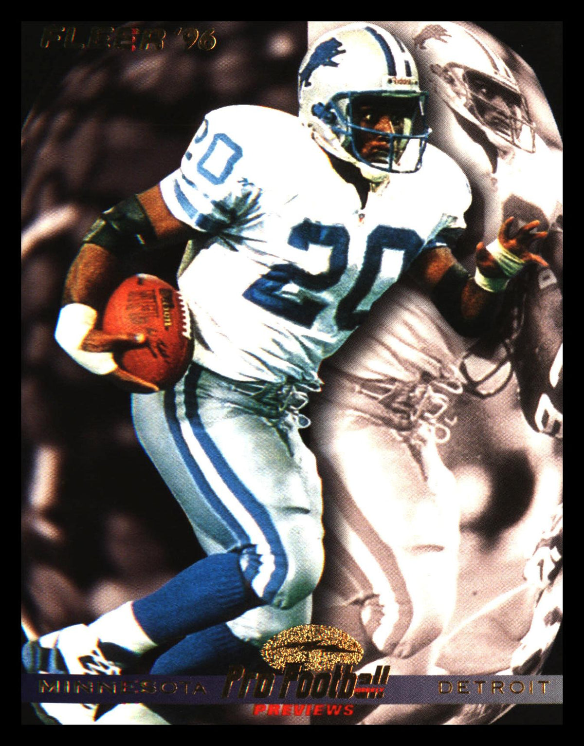 1996 Fleer #181 Minnesota - Detroit PFWP Barry Sanders - Veteran Sports Cards FL