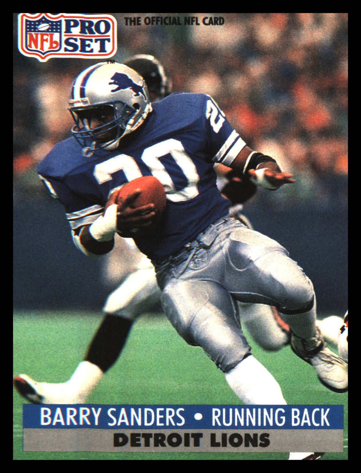 1991 Pro Set #502 Barry Sanders - Veteran Sports Cards FL