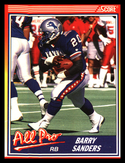 1990 Score #580 Barry Sanders - Veteran Sports Cards FL