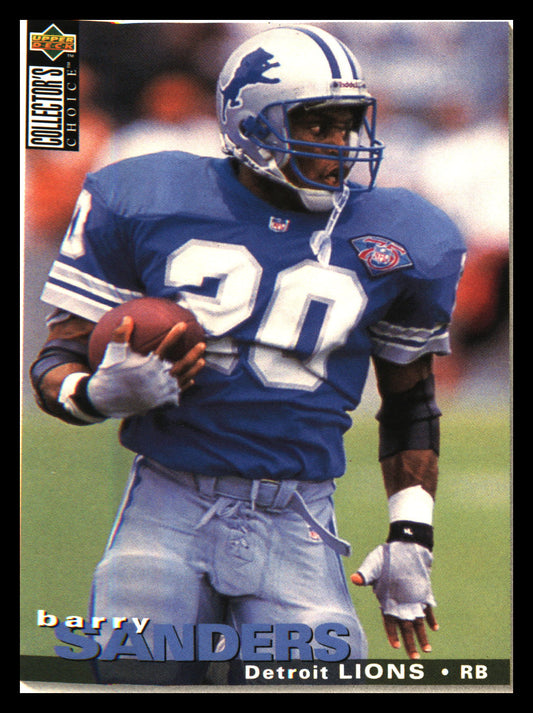 1995 Collector's Choice #156 Barry Sanders - Veteran Sports Cards FL