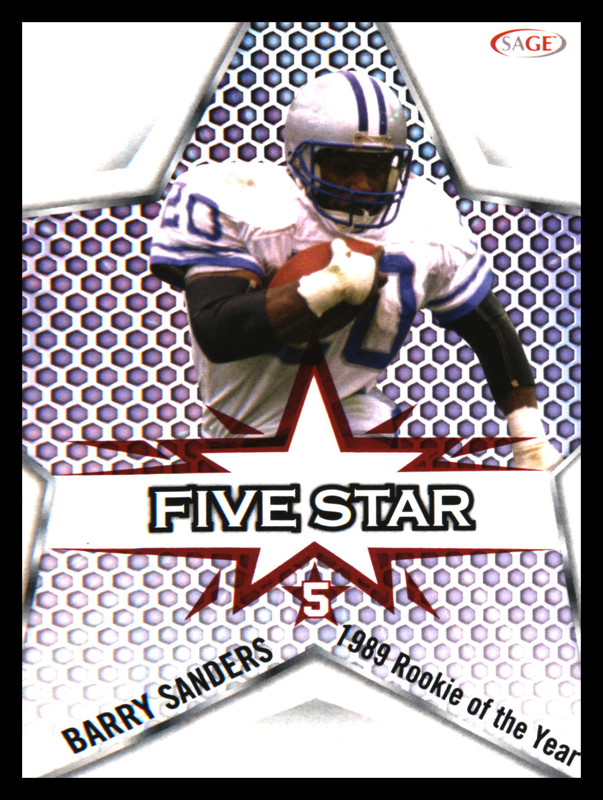 2024 SAGE HIT Five Star Gold #FS-2 Barry Sanders