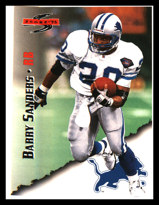 1995 Score Promotional Backs #2 Barry Sanders - Veteran Sports Cards FL